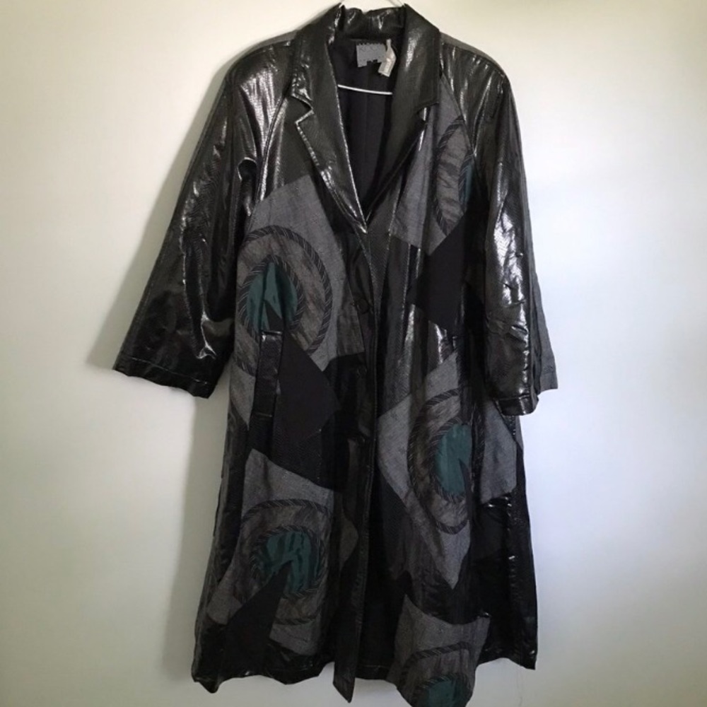 KOOS maxi length rain jacket, vintage piece,M